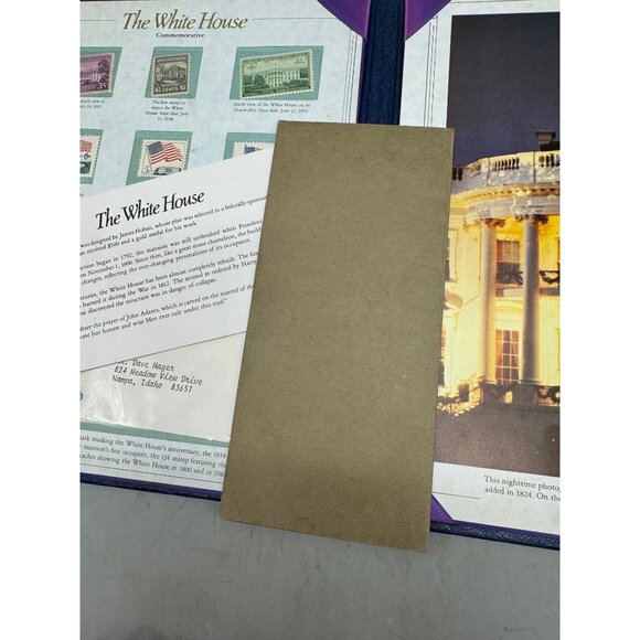 The White House Commemorative Stamp Set In Exclusive Postal Society Folder READ - Picture 13 of 16